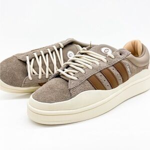 Adidas Men's Beige and Brown Sneakers